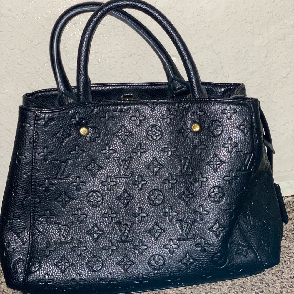 Black LV purse